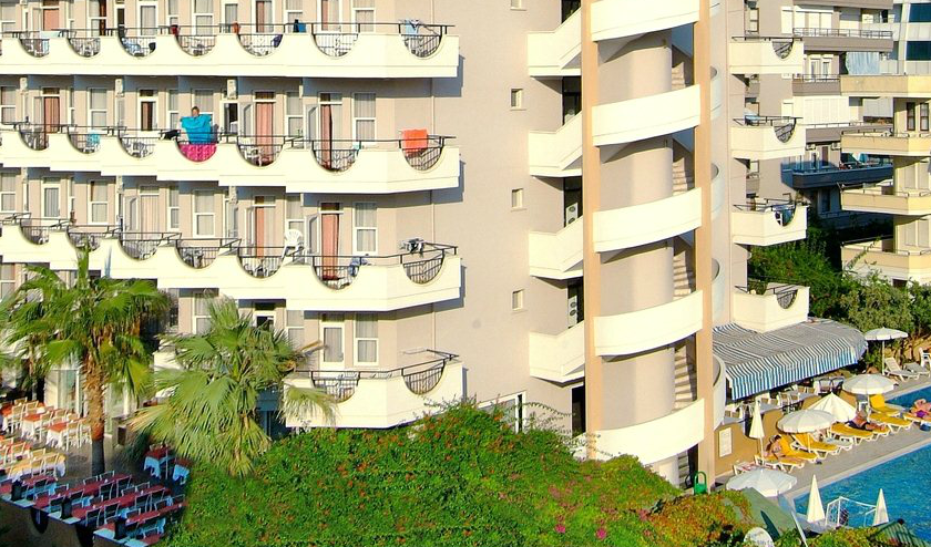 Hedef Kleopatra Golden Sun Hotell Alanya Exteriör bild